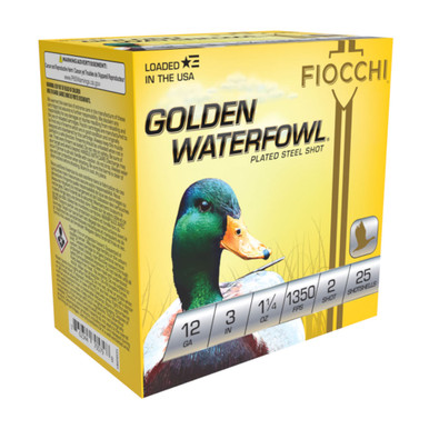 cchi 123SGW2 Golden Waterfowl Waterfowl 12 Gauge 3 1-1/4oz #2 1350 Fps Ammo