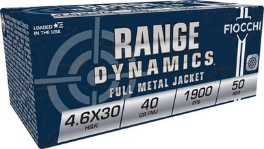 cchi 46EXA Range Dynamics Full Metal Jacket 40 Grain 4.6x30mm HK 1900 Fps Ammo