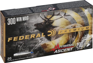 eral P300WTA1 Premium Terminal Ascent 200 Grain .300 Winchester Mag 2810 Fps Ammo