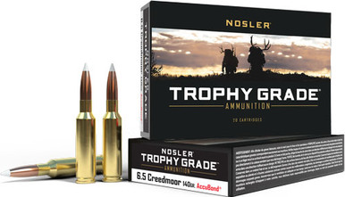 ler 60080 Trophy Grade Nosler AccuBond 140 Grain 6.5mm Creedmoor 2650 Fps Ammo