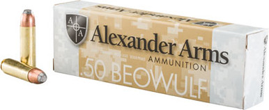 xander Arms AB400FPBOX FP Flat Point 400 Grain .50 Beowulf 1820 Fps Ammo