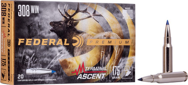 eral P308TA1 Premium Terminal Ascent 175 Grain .308 Win / 7.62x51mm 2600 Fps Ammo