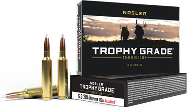 ler 60021 Trophy Grade Nosler AccuBond 130 Grain 6.5-284 Norma 2900 Fps Ammo