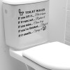 Funny Toilet Seat Sofa Chair Wall Stickers Bathroom Home Decoration