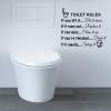 Funny Toilet Seat Sofa Chair Wall Stickers Bathroom Home Decoration