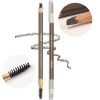Color: Orange - Waterproof Eyebrow Pen with Brush 7 Colors Natural Lasting Non-caking Eyebrow Penci
