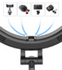 Selfie Ring LED Light Phone Case Ring With Extendable Tripod Stand