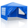 10'x10' Gazebo Waterproof Outdoor Canopy Patio Tent Party Tent for Wedding BBQ Cater, Blue