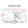Color: Green - Car Front Shading Car Windshield Sunshade Umbrella For Volvo XC90 XC60 C30 T6 S60 C7