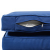 Outdoor Patio Rectangle Daybed with Retractable Canopy, Wicker Furniture Sectional Seating with Was