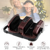 Foot and Calf Massager with Heat Shiatsu Deep Kneading Rolling Smart Electric Leg Massager-Red - Co