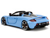 Porsche Carrera GT Convertible Blue with Black Stripes "Pink Slips" Series 1/24 Diecast Model Car b