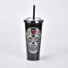 Double Diamond Creative Skull Water Cup Halloween Drink Cup