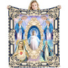 Jesus Virgin Mary Soft Throw Blanket Bedroom Warm Blanket