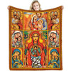 Jesus Virgin Mary Soft Throw Blanket Bedroom Warm Blanket