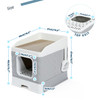 Litter Boxes Large Cats Foldable Litter Box