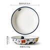 European Style Ceramic Bowl Glazed Fruit Salad Bowl Fashionable Ceramic Cake Bowl
