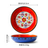 European Style Ceramic Bowl Glazed Fruit Salad Bowl Fashionable Ceramic Cake Bowl