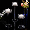 High Glass Transparent Candle Holder