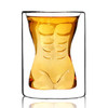 Novel Beer Whiskey Wine Cup Bar Decoration Beauty Muscle Men's Cup