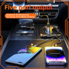 Quick Charge Car Charger With Stretchable Cable 5 Port Output Fast Charging Adapter Compatible For 