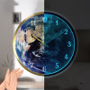 Voice-activated Induction LED Night Light Wall Clock
