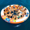 WOW Watersports Floating 12 Person Stadium Islander Water Lounge and
