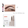 style: Rose Gold USB+2Brown - Electric Eyebrow Repairer Not Blooming Liquid Eyeliner