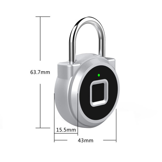 P10 Mini Smart Keyless Fingerprint Lock Waterproof Inteligente Anti-Theft Security Padlock Door Lug
