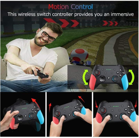 PC Wireless Bluetooth Game Switch Handle Gamepad Continuous Viberation Game Joystick Controller Lef
