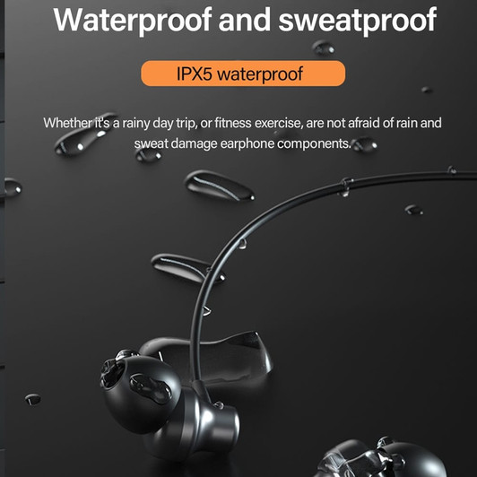 Original LENOVO XE05 Neck-type Bluetooth Headset Sports Waterproof Long Standby Earphones Red
