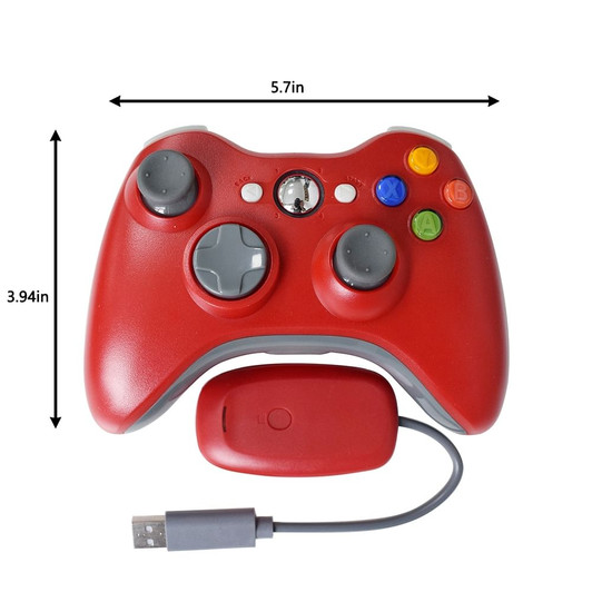 Wireless Controller Joysticks Bluetooth Vibration Gamepad Handle with 2.4G Receiv K484-PEL_0MUKT346