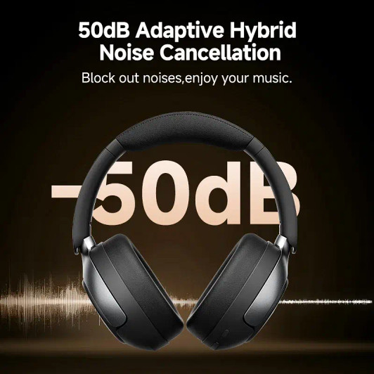 Color: Blue, Ships From: CHINA - QCY H3 Pro ANC Wireless Headphone 50dB Noise Canceling Hi-Res Spat