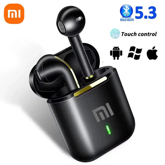 Color: WHITE - Xiaomi J18 Wireless Bluetooth Headphones in-ear HiFI Stereo with Mic Bluetooth Touch