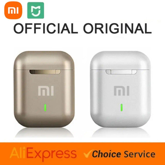 Color: WHITE - Xiaomi J18 Wireless Bluetooth Headphones in-ear HiFI Stereo with Mic Bluetooth Touch