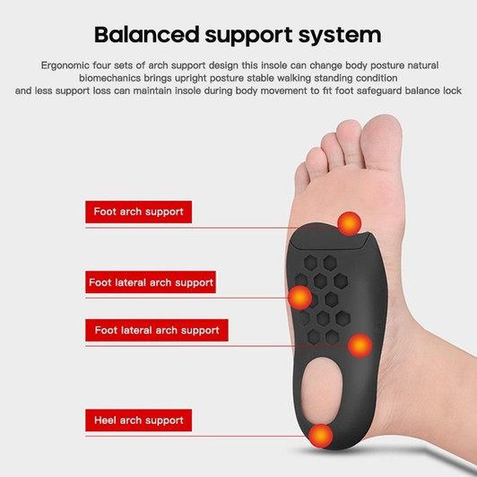 Orthotic Insole O-shaped Leg Flatfoot Corrector Shoe Pad