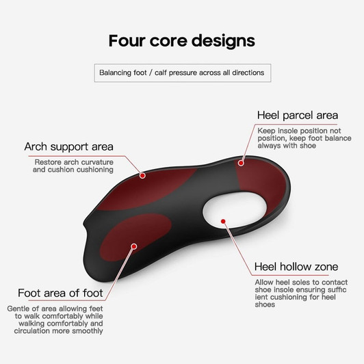 Orthotic Insole O-shaped Leg Flatfoot Corrector Shoe Pad