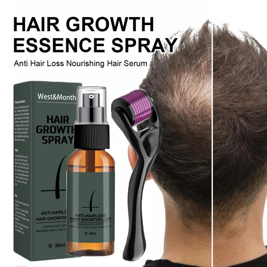 30ml Hair Beard Growth Roller Set Beard Oil Spray-818