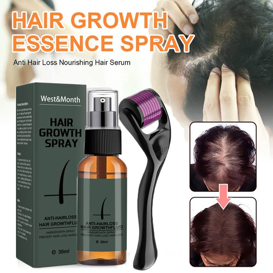 30ml Hair Beard Growth Roller Set Beard Oil Spray-818