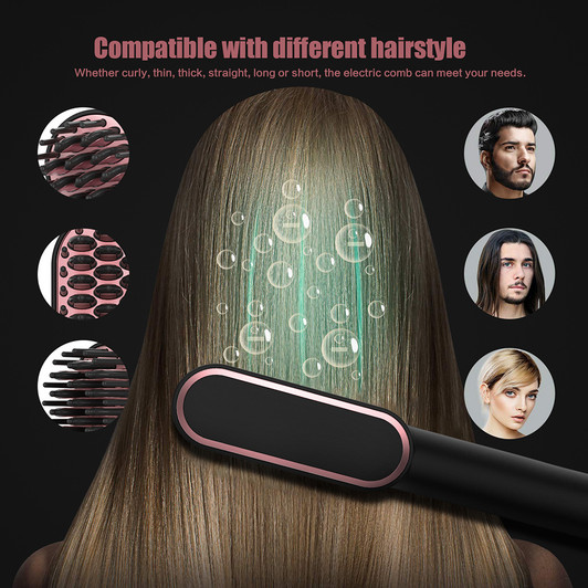 Beard Hair Straightening Brush Beard Electric Comb