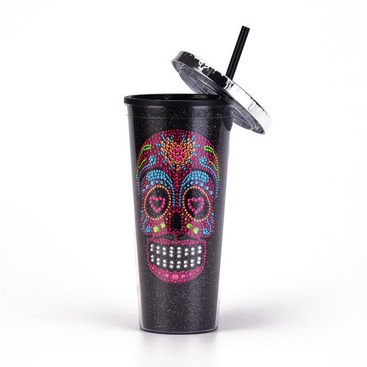 Double Diamond Creative Skull Water Cup Halloween Drink Cup