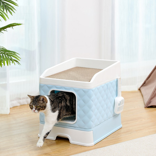 Litter Boxes Large Cats Foldable Litter Box