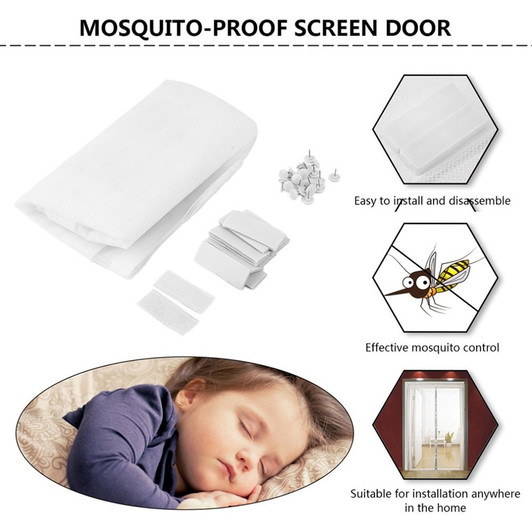 Basic Magnetic Mosquito Net Summer Anti Bug Fly Door Curtains