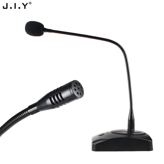 Professional Condenser Wired Gooseneck Microphone Desktop High Sensitivity Capacitor Mic black