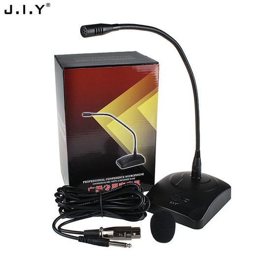 Professional Condenser Wired Gooseneck Microphone Desktop High Sensitivity Capacitor Mic black