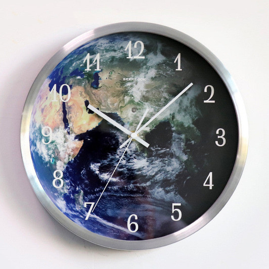 Voice-activated Induction LED Night Light Wall Clock