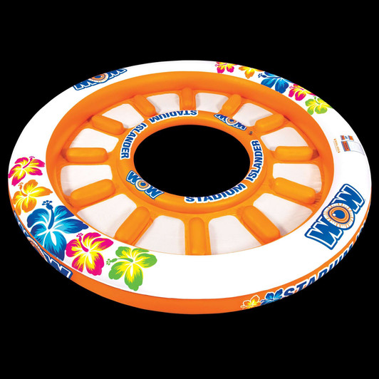 WOW Watersports Floating 12 Person Stadium Islander Water Lounge and