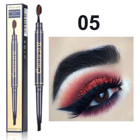 Double headed Brush Ultra Slim Triangle Eyebrow Pencil-181