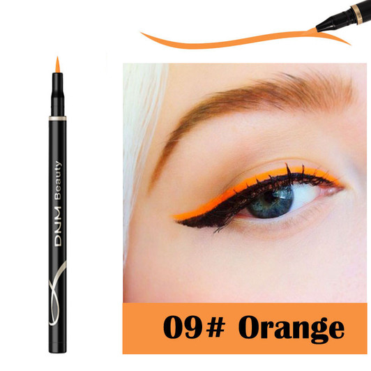 Color: Orange - Cosmetic Wholesale Eyeliner Pen Waterproof Highlight Pen Ni Faucet