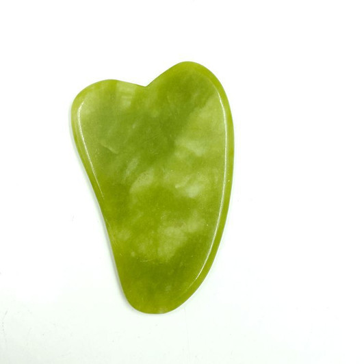Color: Horn shaped Gua Sha board 7x4. - Natural Jade Gua Sha Scraping Board Massager Scraping Table